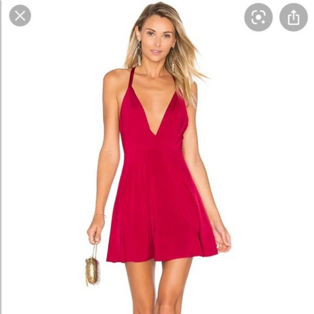 NBD x The Naven Twins Red sugar sugar dress